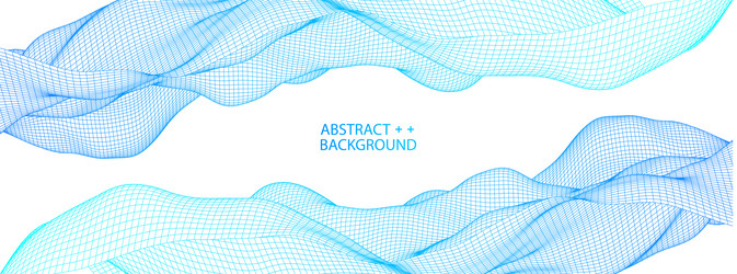 polygonal science background with connecting dots vector image