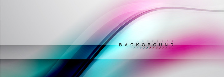smooth flowing wave motion concept background vector image