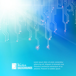 Abstract Circuit Network vector image