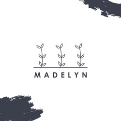 minimalist flowers premium logo design Vector Image