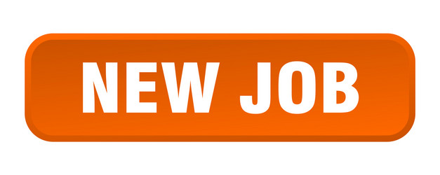 new job button square 3d push vector image
