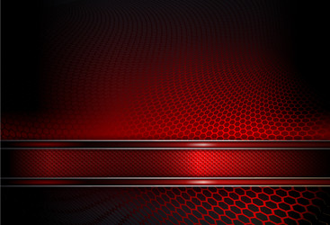 red mesh background with textured frame shiny vector image