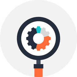 search optimization flat web icon vector image