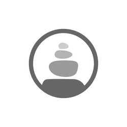 Zen Stone Spa Logo - Minimalist & Calm Vector Image