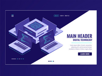 artificial intelligence automated process big vector image