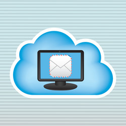cloud computing design vector image