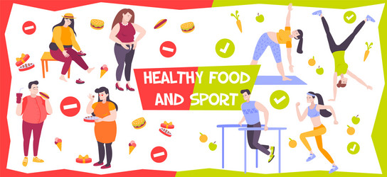 Proper nutrition background vector