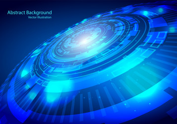 Tech circle and technology background speed vector