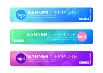 Abstract Gradient Header Banner vector image