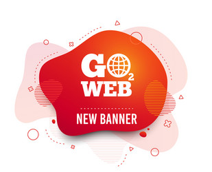 go to web icon internet access symbol vector image