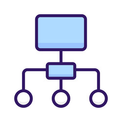 hierarchy vector image