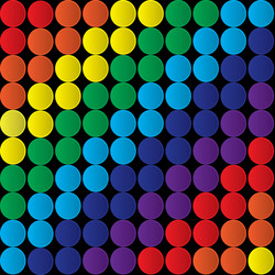 Abstract background with colored circles vector