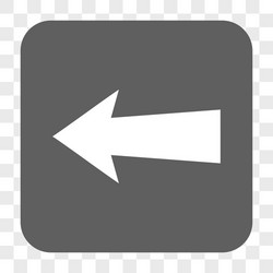 arrow left rounded square button vector image