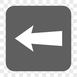 Arrow left rounded square button vector