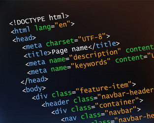 coding and programming concept with source vector image
