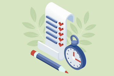 isometric task management to-do list vector image