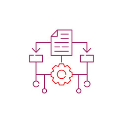 machine learning ml icon design vector image