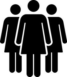 Men and women icon Royalty Free Vector Image - VectorStock