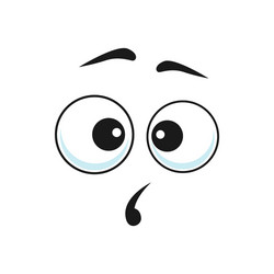 surprised opened-eyed emoticon pop-eyed emoji vector