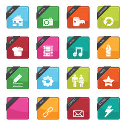 web button badges vector image