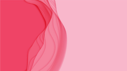 3d abstract background with paper cut shape vector image