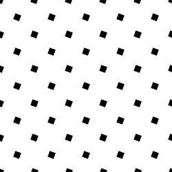 angular black and white seamless square pattern vector image