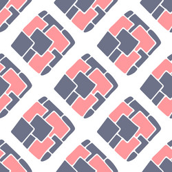 Seamless pattern with abstract square vector