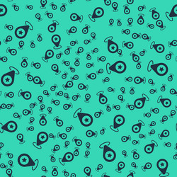 black map pointer with star icon isolated seamless vector image
