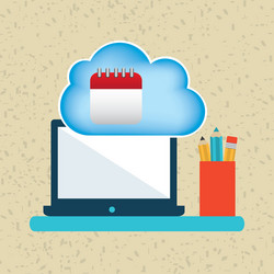 cloud computing design vector image