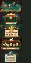 complete set of level button game ui pop-up icon vector image
