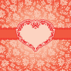 template frame design for greeting card vector image