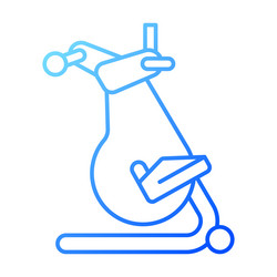 2d thin line gradient elliptical machine icon vector image