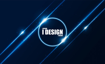 abstract technology background with lights lines vector image