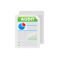 auditing concepts tax process data analysis vector image