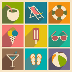 flat with shadow concept and mobile application vector image