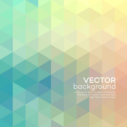 geometric background with triangles vector image