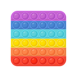 Pop It Stress Relief Toy - Square Bubble vector image