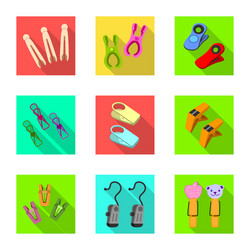isolated object retro and pins symbol vector image
