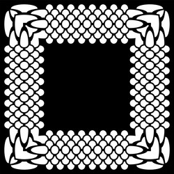 square pattern for decorative frame vector image