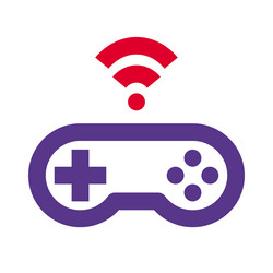 wireless console or controller device for gaming vector image