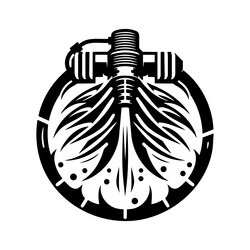 x-default oxygen extraction device vector image