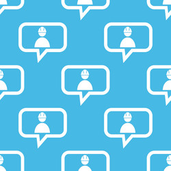 builder message pattern vector image