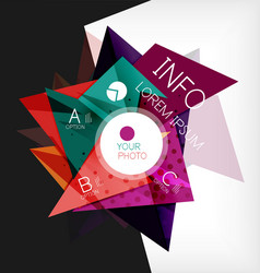 infographic abstract background with options vector image