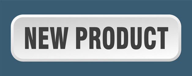 new product button square 3d push vector image