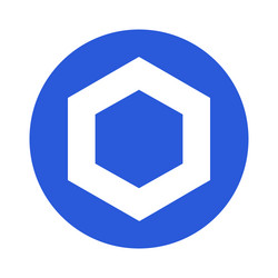 Chainlink coin icon link cryptocurrency vector