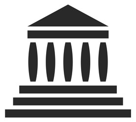 Classical Building with Columns vector image