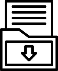 folder with documents symbolizing organization vector image