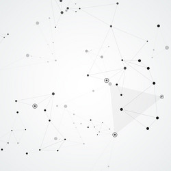 points connected by straight lines into simple vector image