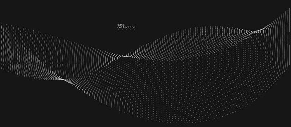 grey abstract background wave of flowing vector image
