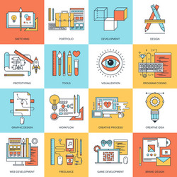 App & Web Development Concepts vector image